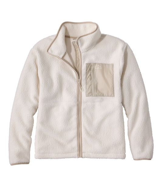 L.L.Bean Women's Mountainside Fleece Jacket Bone