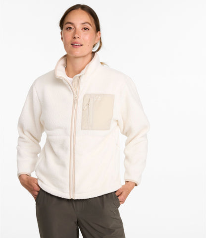 L.L.Bean Women's Mountainside Fleece Jacket Bone