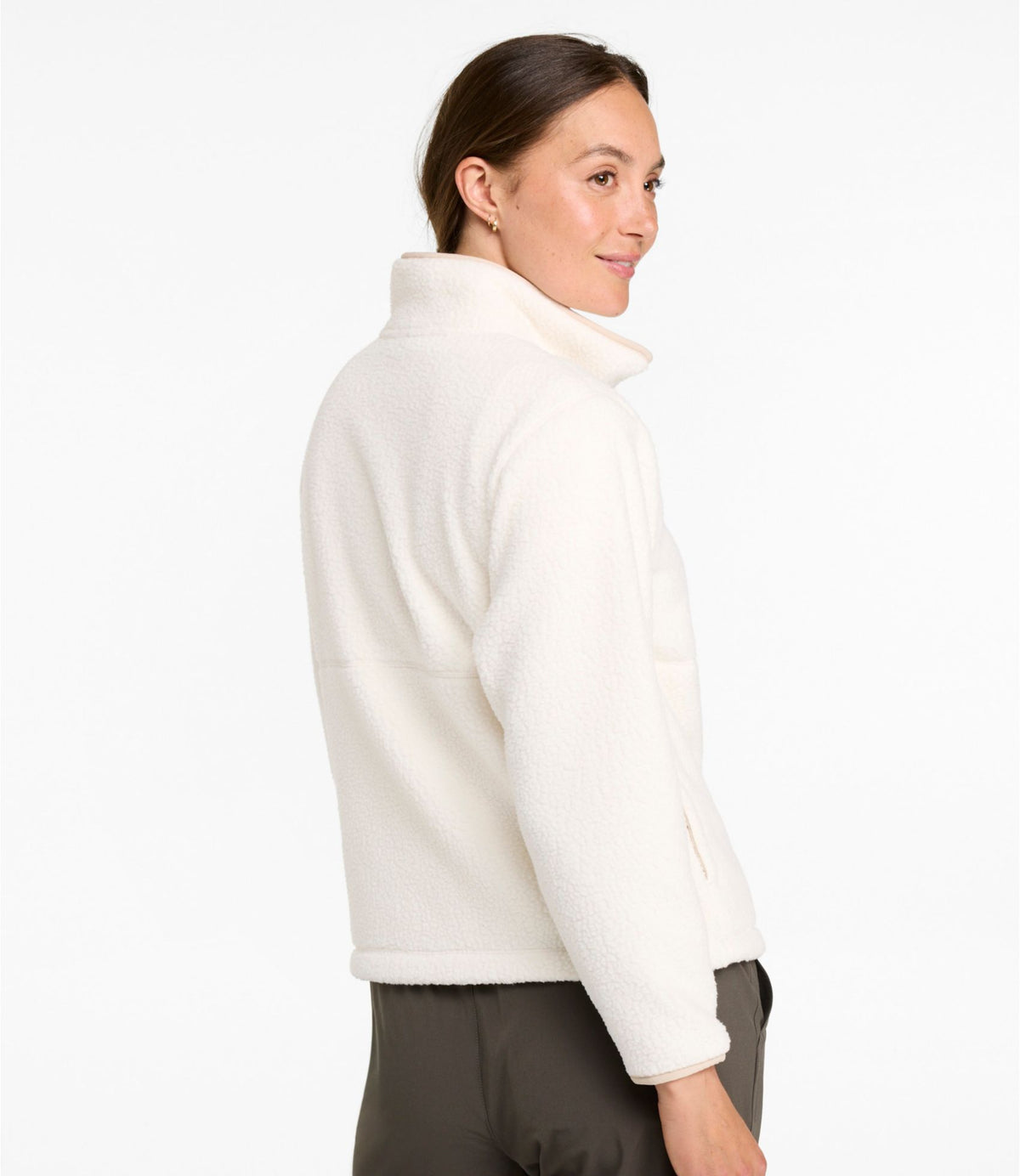 L.L.Bean Women's Mountainside Fleece Jacket Bone