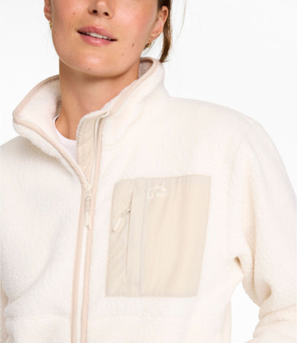 L.L.Bean Women's Mountainside Fleece Jacket Bone