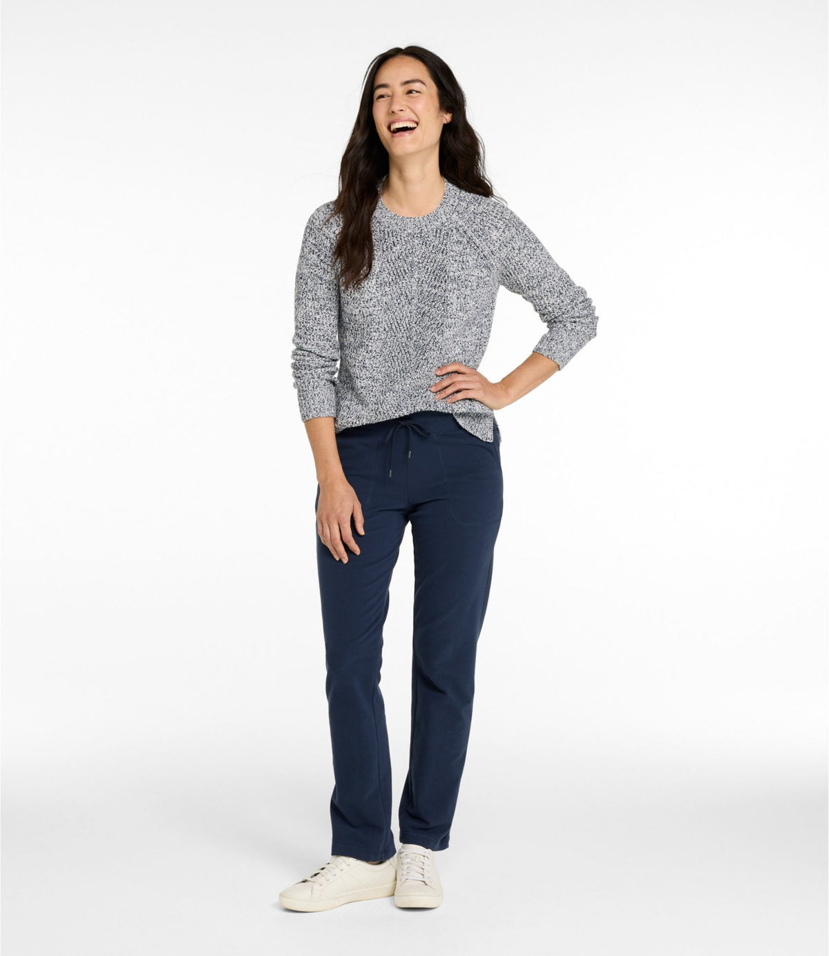 L.L.Bean Women's Ultrasoft Sweats, Straight-Leg Charcoal Heather
