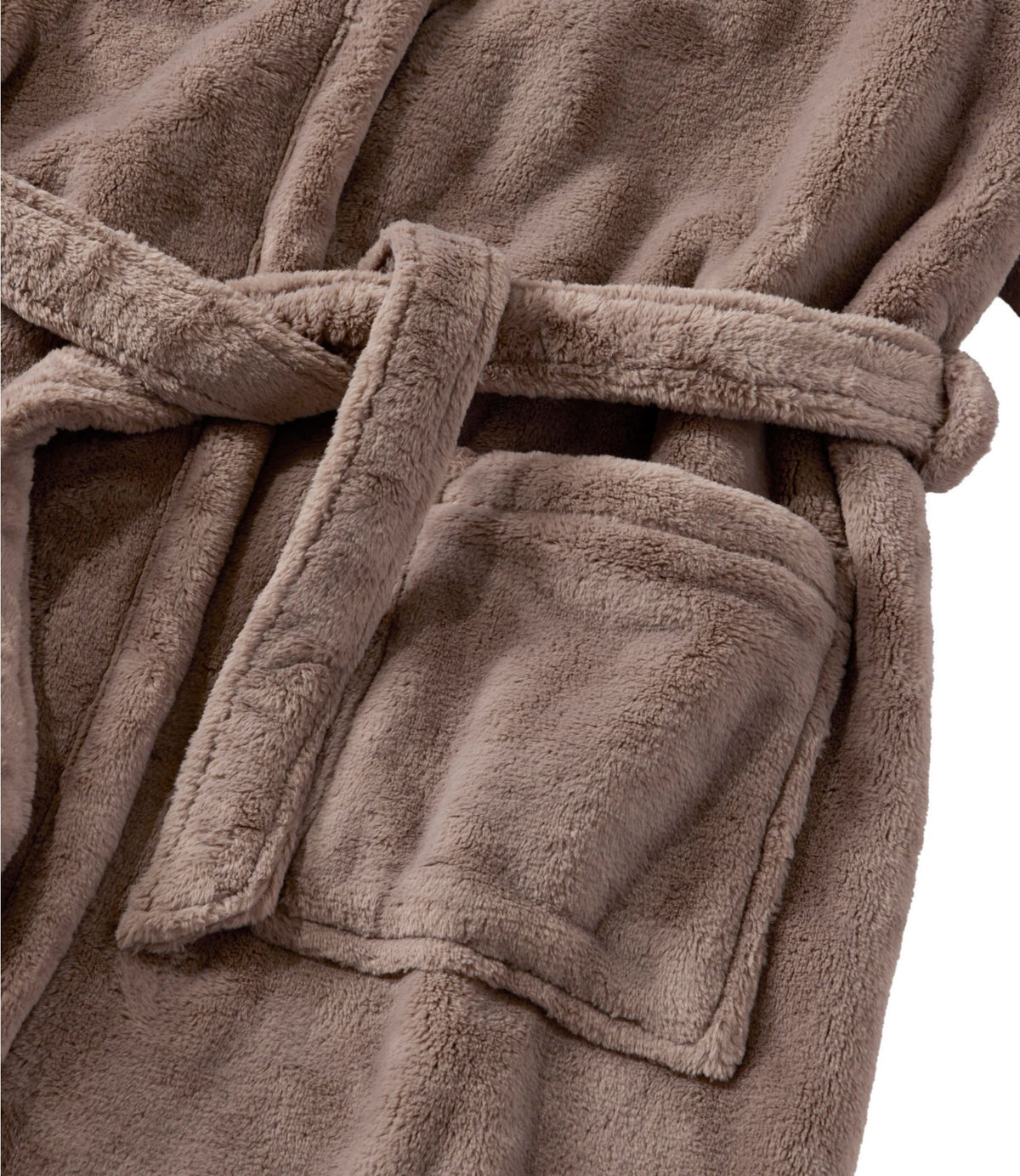 L.L.Bean Women's Wicked Plush Robe Brown Birch