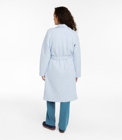 L.L.Bean Women's Quilted Robe Classic Navy