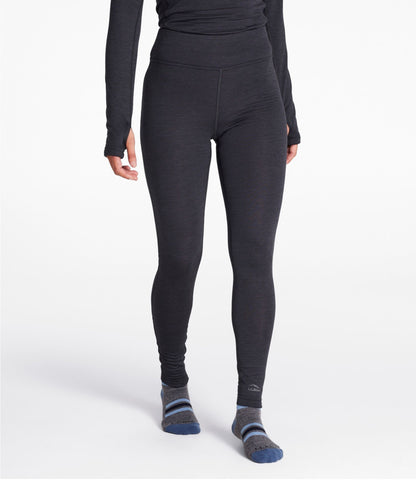 L.L.Bean Women's L.L.Bean Midweight Base Layer Pants Carbon Navy