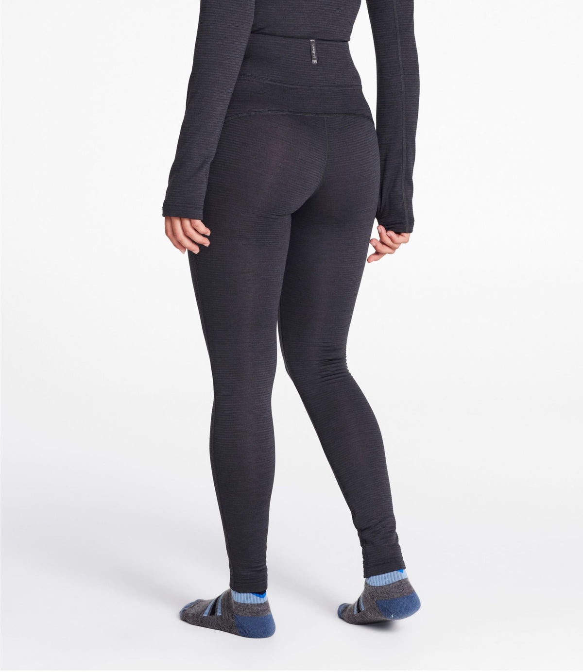 L.L.Bean Women's L.L.Bean Midweight Base Layer Pants Carbon Navy