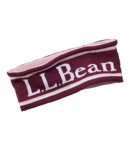 L.L.Bean Adults' L.L.Bean Katahdin Reversible Earband Antique Lilac Snowflake