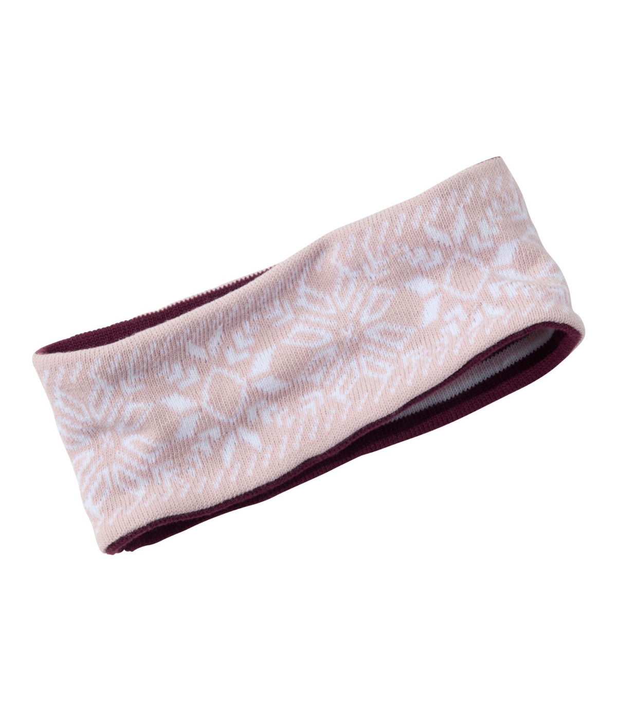 L.L.Bean Adults' L.L.Bean Katahdin Reversible Earband Antique Lilac Snowflake