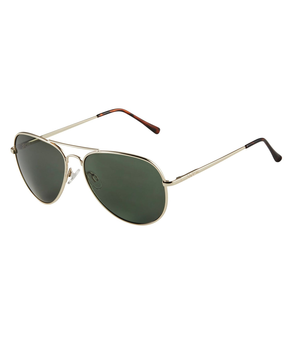 L.L.Bean Adults' L.L.Bean Classic Aviator Polarized Sunglasses Shiny Gold/Gray