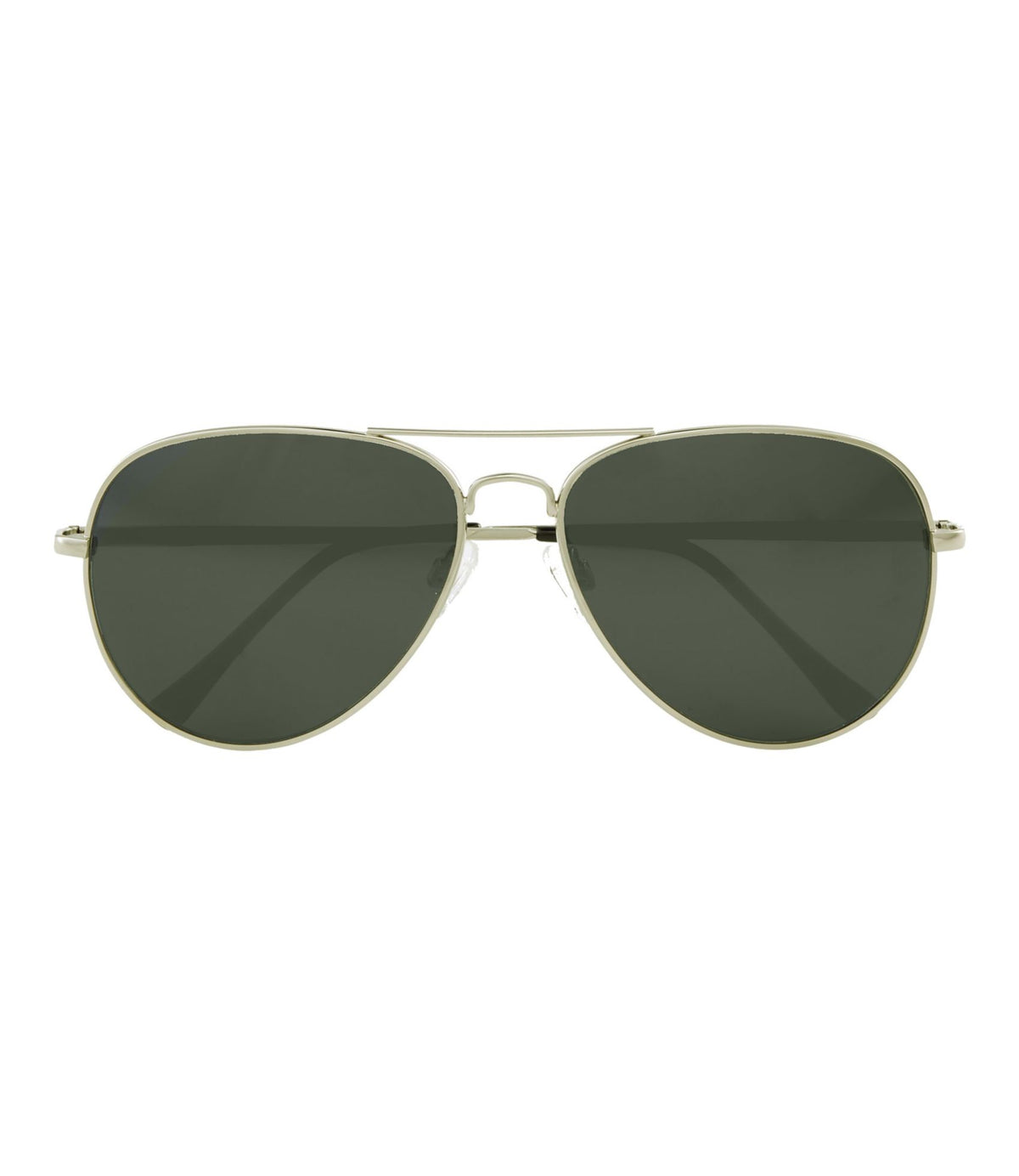 L.L.Bean Adults' L.L.Bean Classic Aviator Polarized Sunglasses Shiny Gold/Gray