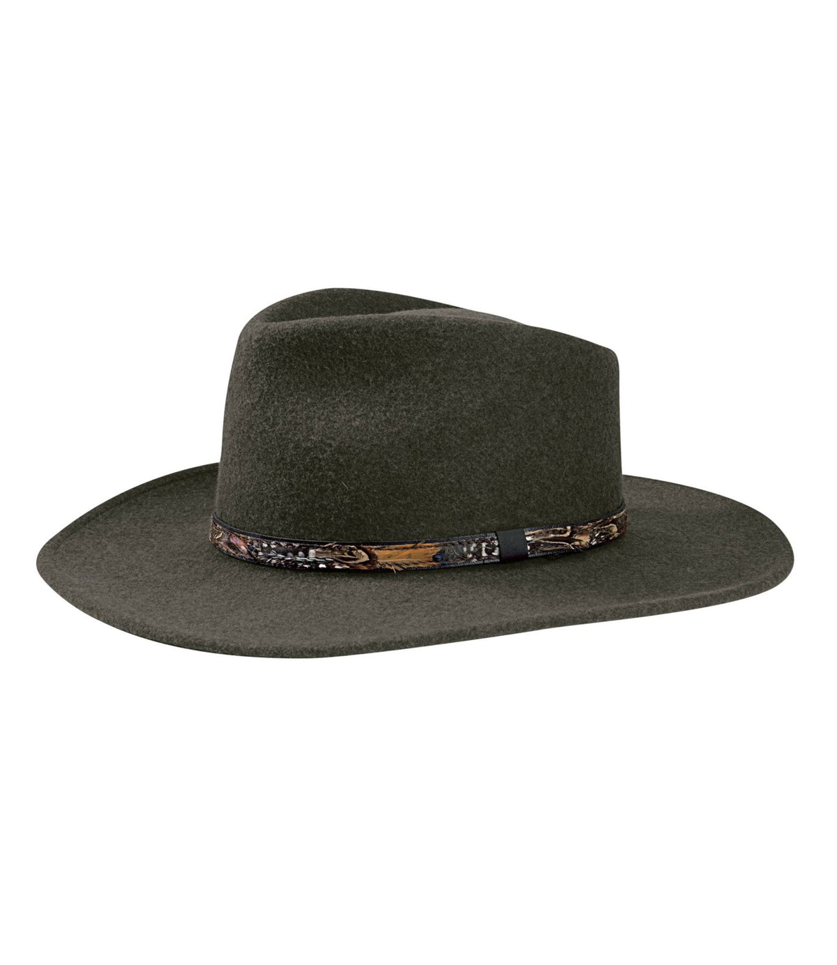 L.L.Bean Adults' Stetson Expedition Crushable Wool Hat Loden