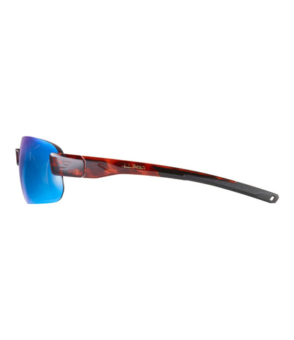 L.L.Bean Adults' L.L.Bean Polarized Performance BiFocal Rimless Mirror Sunglasses Shiny Dark Demi/Smoke Blue Mirror