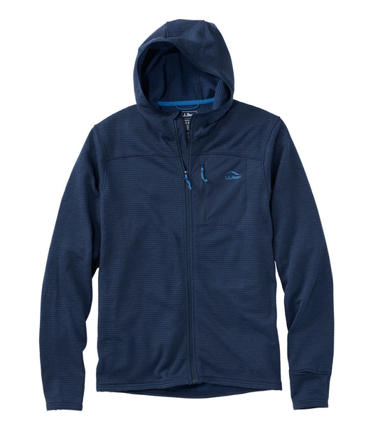 L.L.Bean Men's Cresta Fleece Full-Zip Hooded Jacket Classic Navy