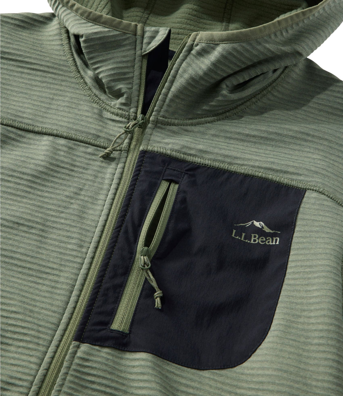 L.L.Bean Men's Cresta Fleece Full-Zip Hooded Jacket Classic Navy