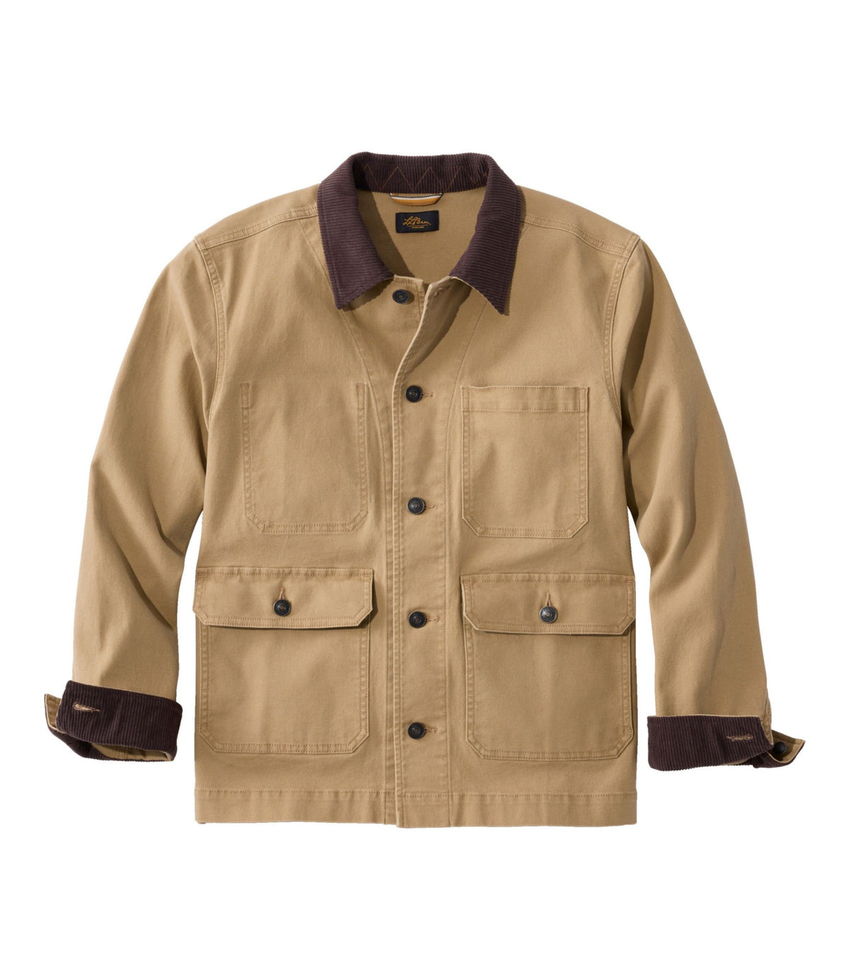 L.L.Bean Men's Signature Double L® Denim Barn Coat, Canvas Dark Clay
