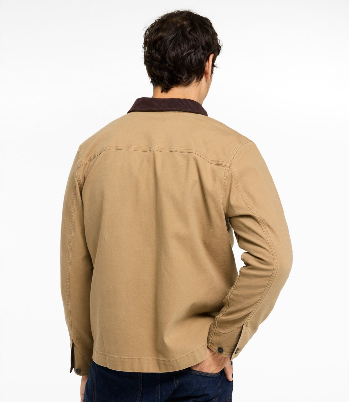 L.L.Bean Men's Signature Double L® Denim Barn Coat, Canvas Dark Clay