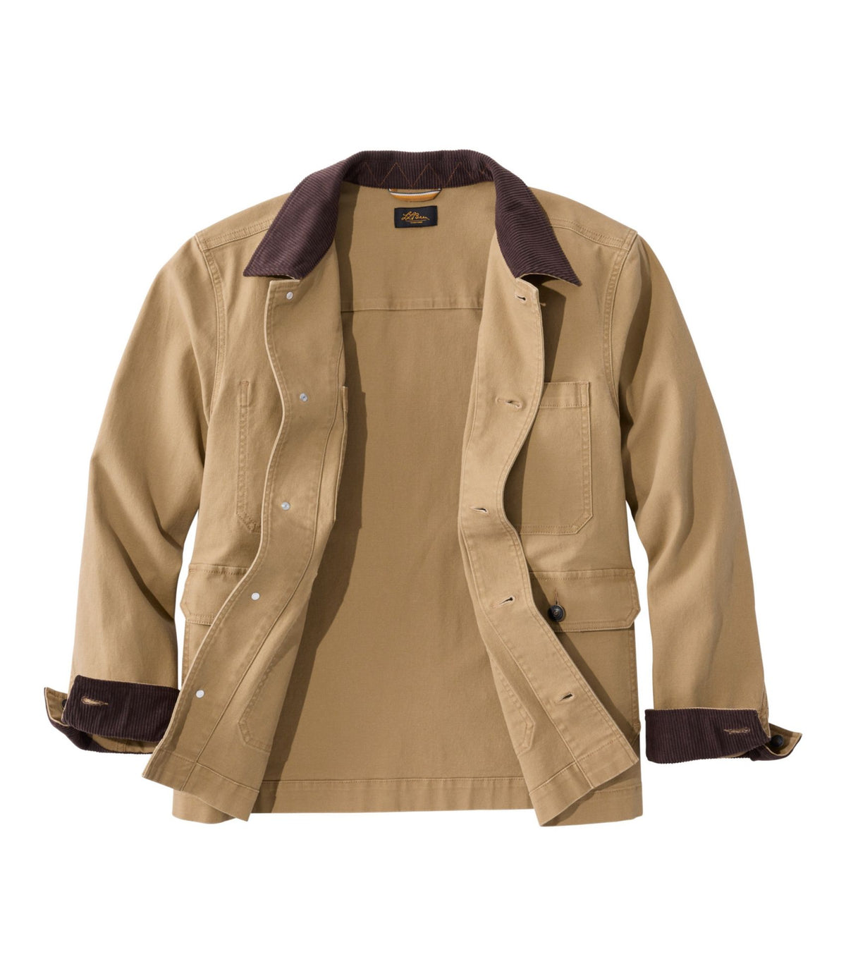 L.L.Bean Men's Signature Double L® Denim Barn Coat, Canvas Dark Clay