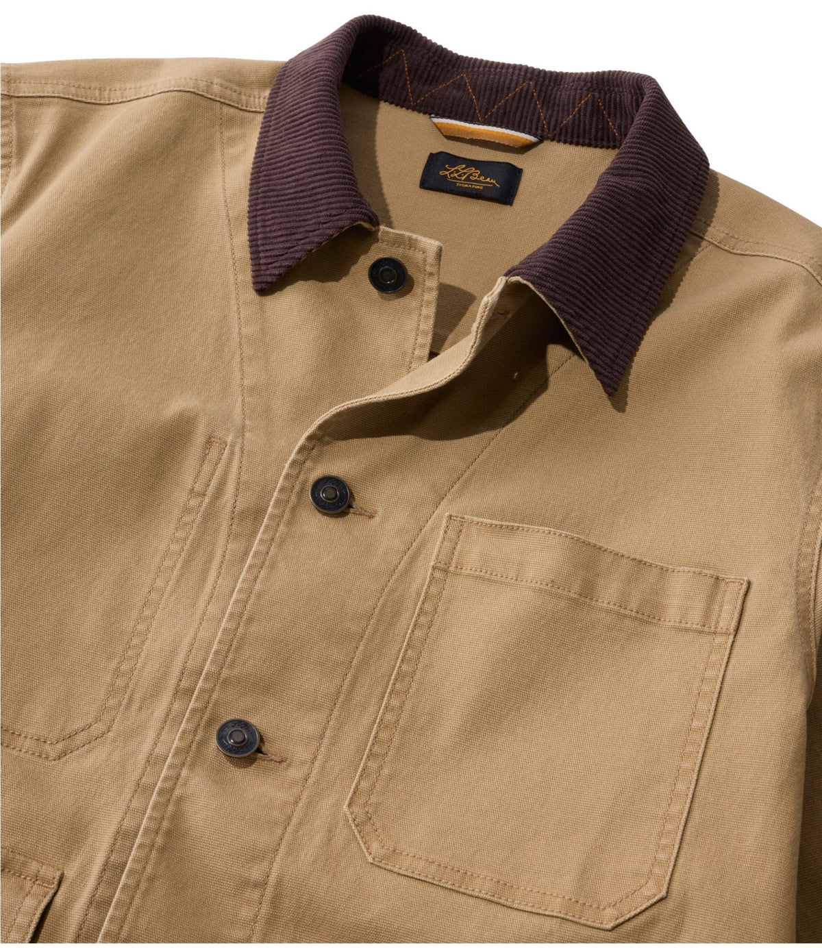 L.L.Bean Men's Signature Double L® Denim Barn Coat, Canvas Dark Clay