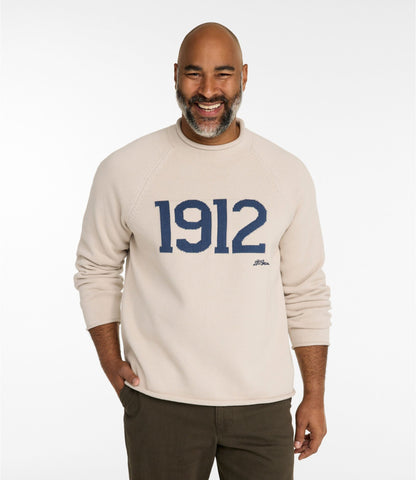 L.L.Bean Men's The Original Double L® Rollneck Sweater, Novelty Classic Navy Duck