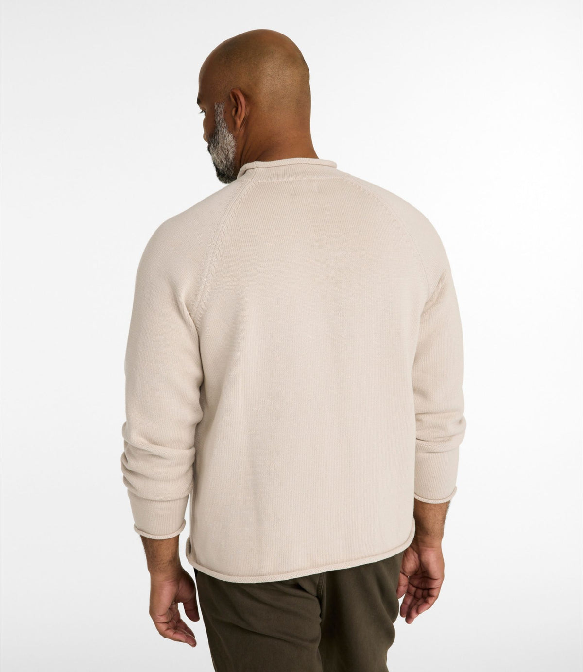 L.L.Bean Men's The Original Double L® Rollneck Sweater, Novelty Classic Navy Duck