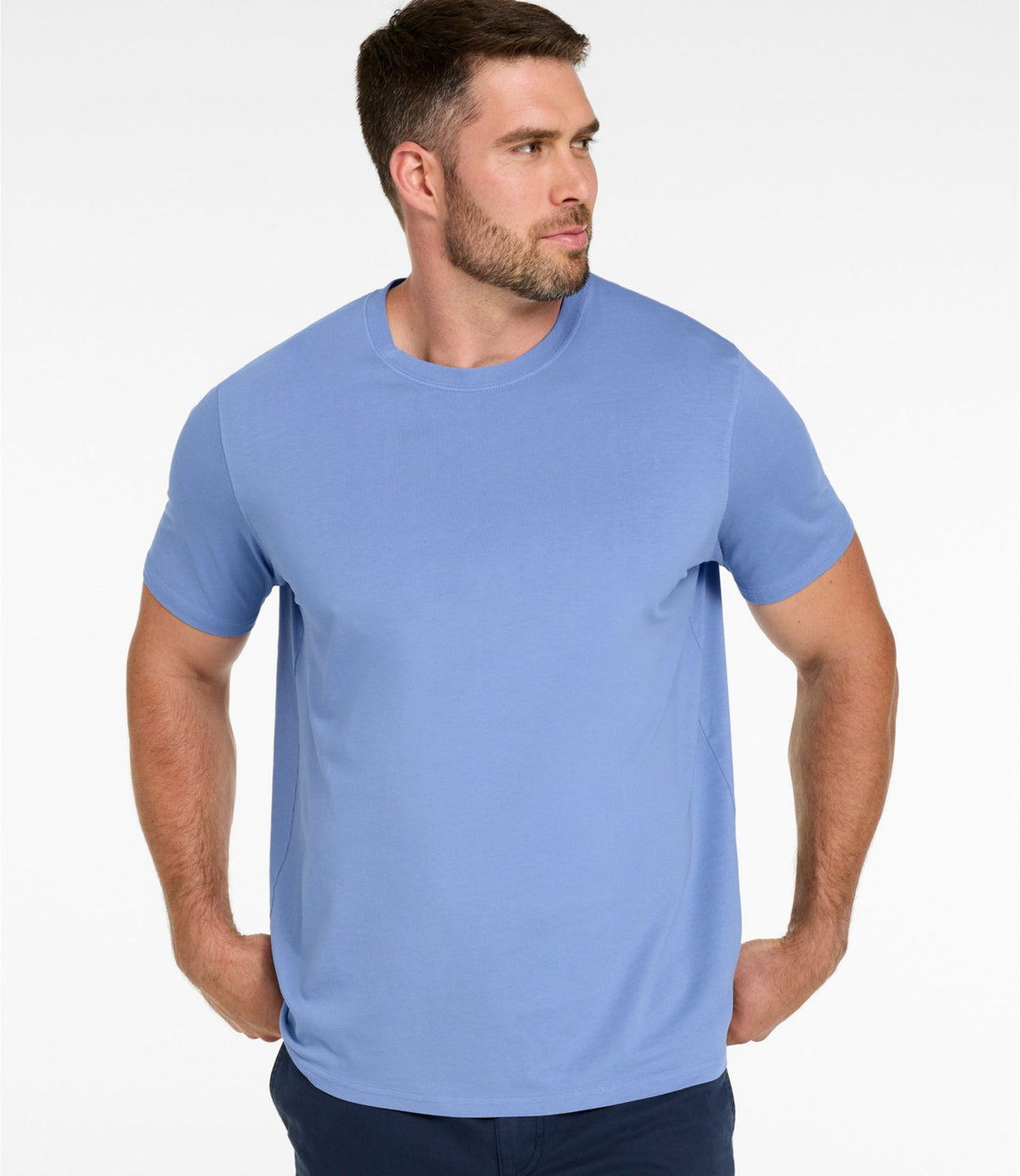 L.L.Bean Men's Sunwashed Tee, Short-Sleeve Classic Navy