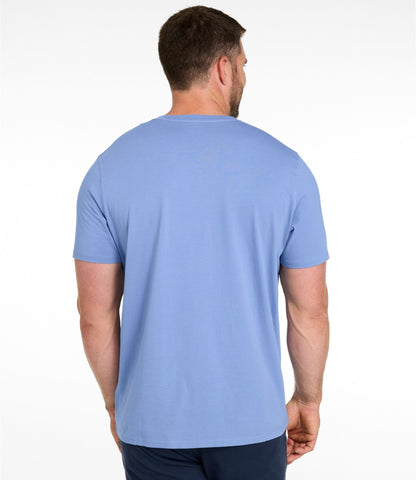 L.L.Bean Men's Sunwashed Tee, Short-Sleeve Classic Navy