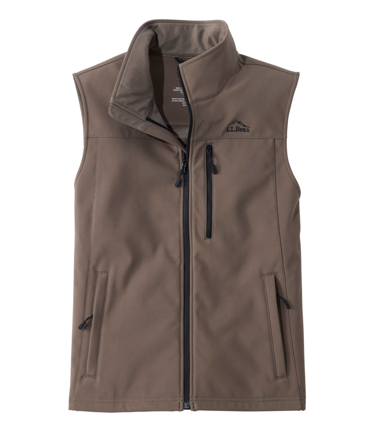 L.L.Bean Men's Hunter's Pathfinder Soft Shell Vest Dark Cinder