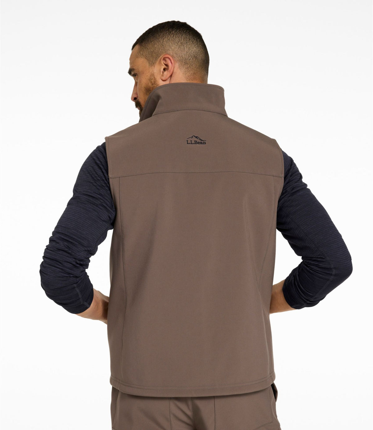 L.L.Bean Men's Hunter's Pathfinder Soft Shell Vest Dark Cinder