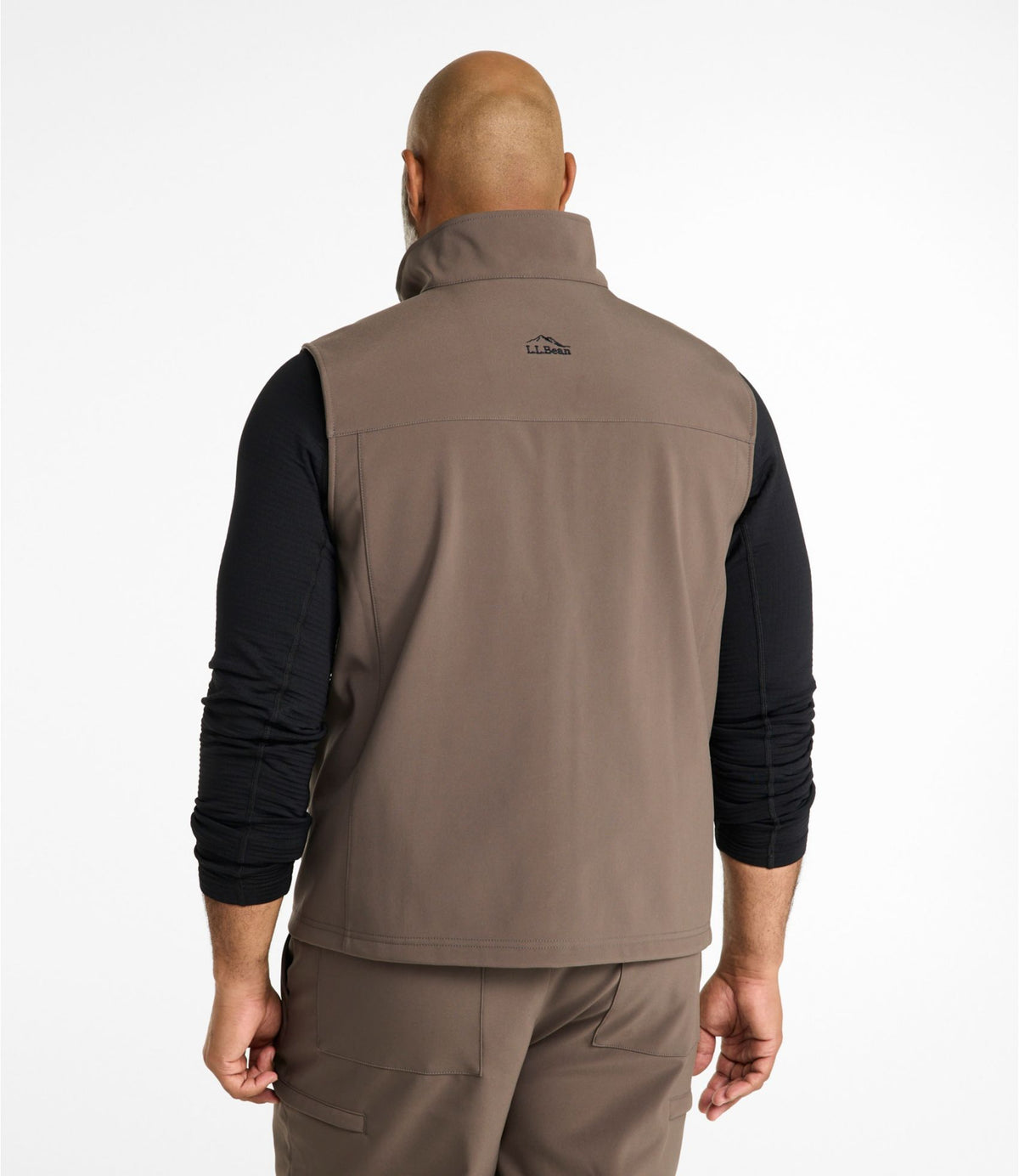 L.L.Bean Men's Hunter's Pathfinder Soft Shell Vest Dark Cinder
