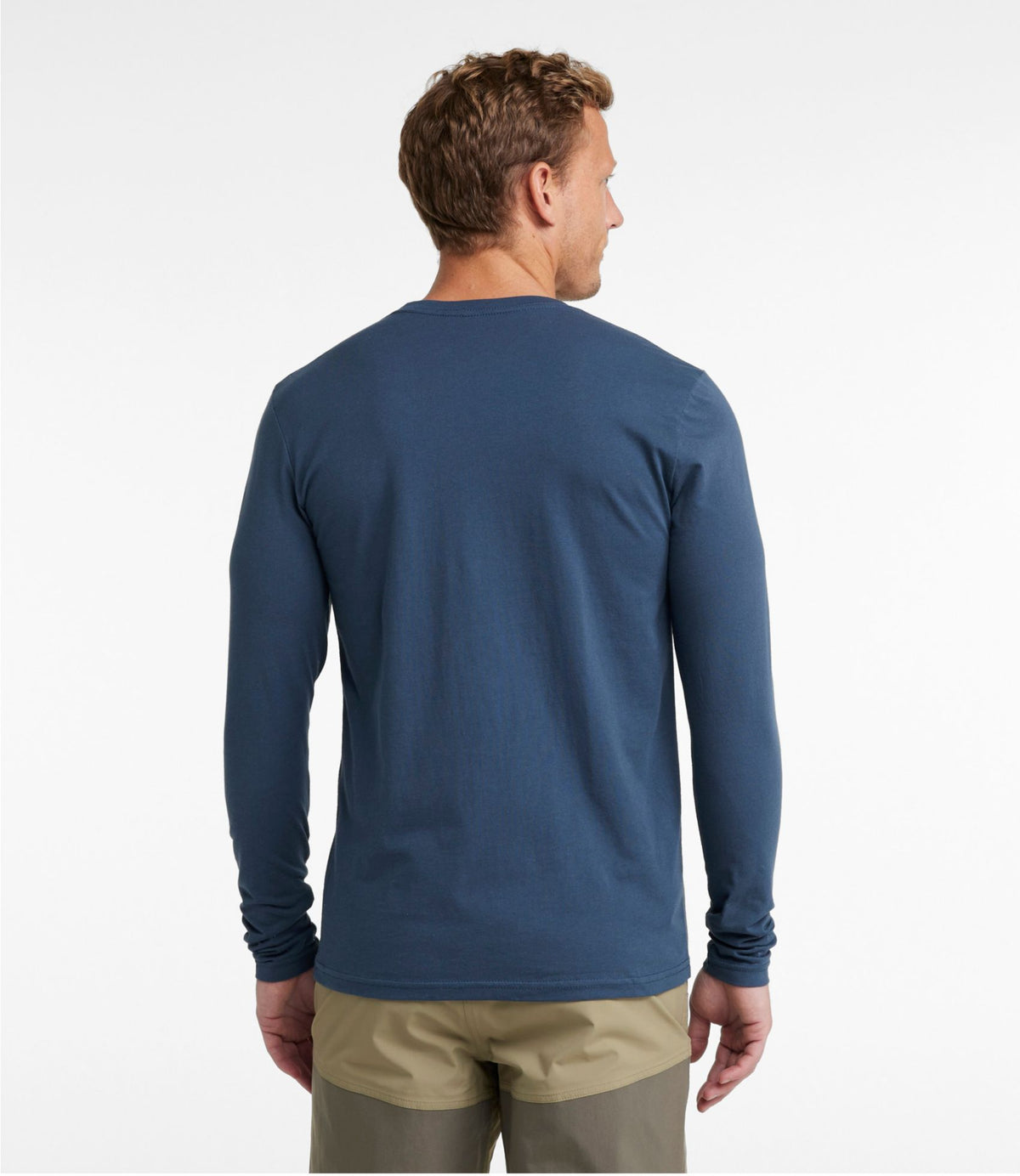 L.L.Bean Men's MIF&W Tee, Long-Sleeve Brook Trout Indigo