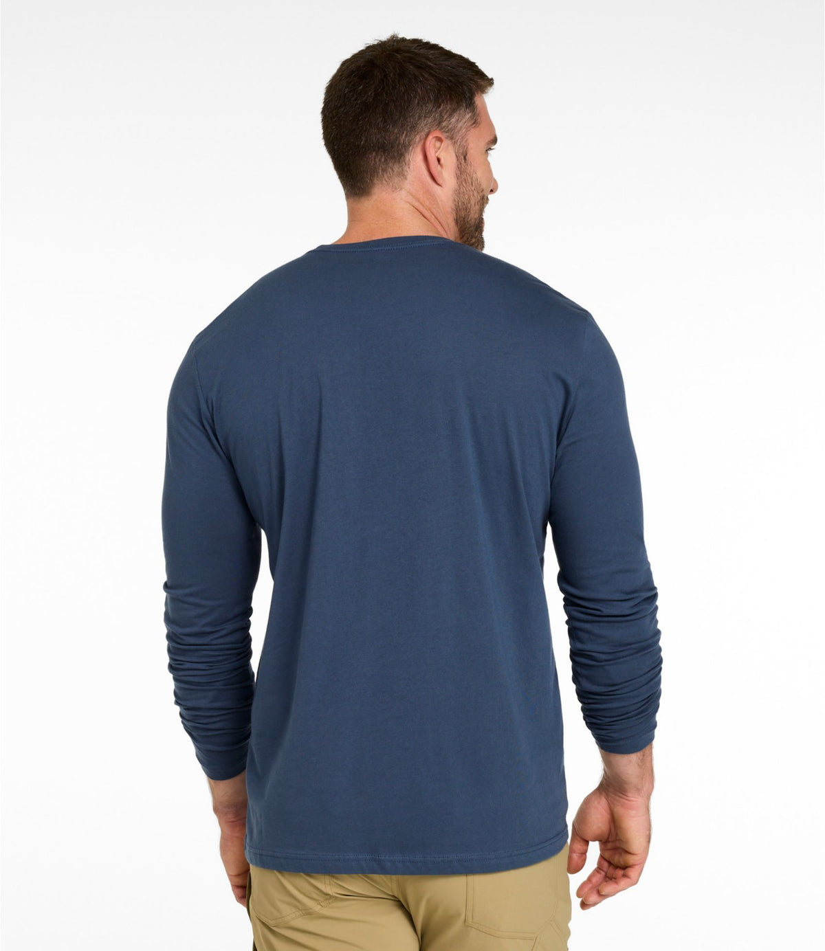 L.L.Bean Men's MIF&W Tee, Long-Sleeve Brook Trout Indigo