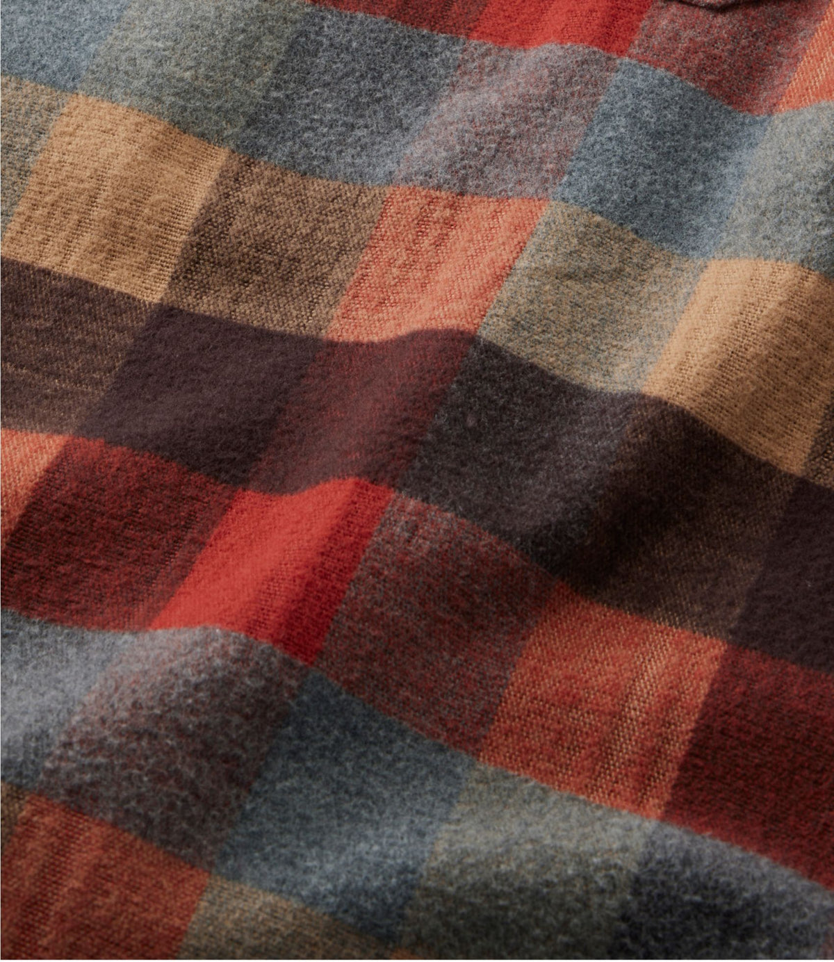 L.L.Bean Men's Chamois Shirt, Traditional Fit, Plaid Apple Cinnamon