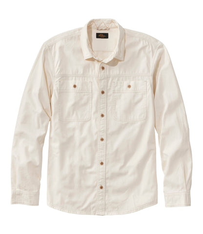 L.L.Bean Men's Signature Washed Field Shirt, Slim Fit Sailcloth