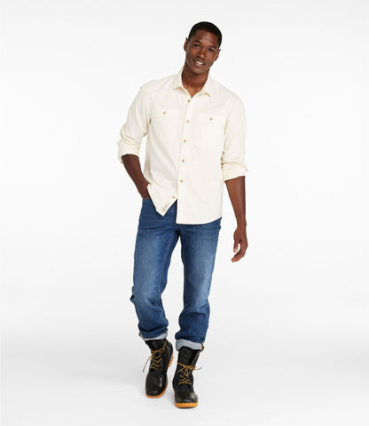 L.L.Bean Men's Signature Washed Field Shirt, Slim Fit Sailcloth