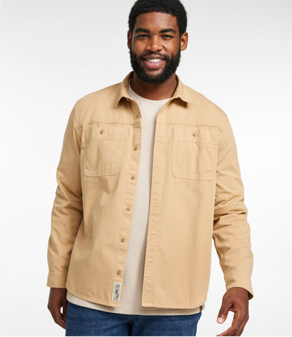 L.L.Bean Men's Signature Washed Field Shirt, Slim Fit Sailcloth
