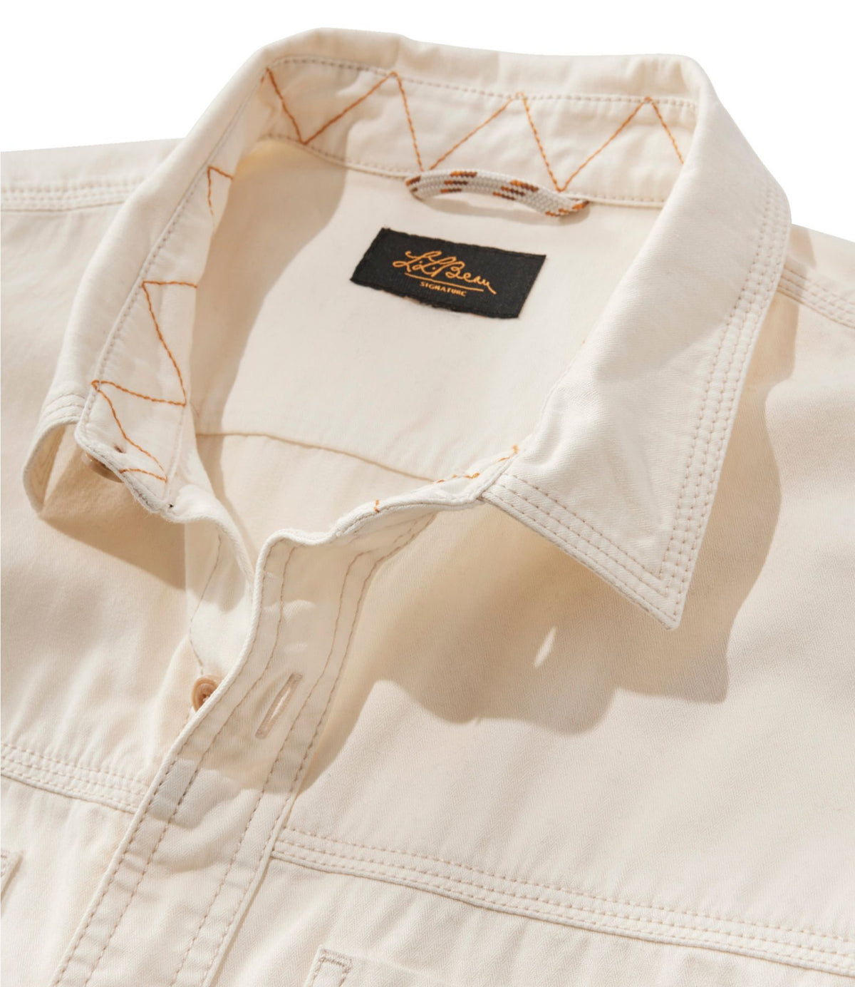 L.L.Bean Men's Signature Washed Field Shirt, Slim Fit Sailcloth