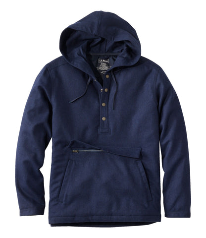 L.L.Bean Men's Maine Guide Wool Anorak Navy