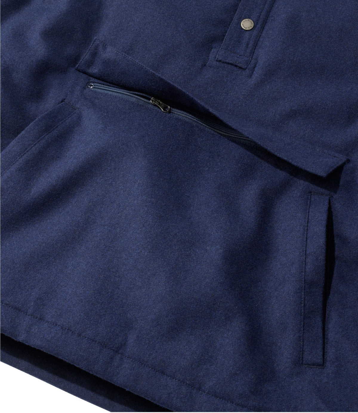 L.L.Bean Men's Maine Guide Wool Anorak Navy