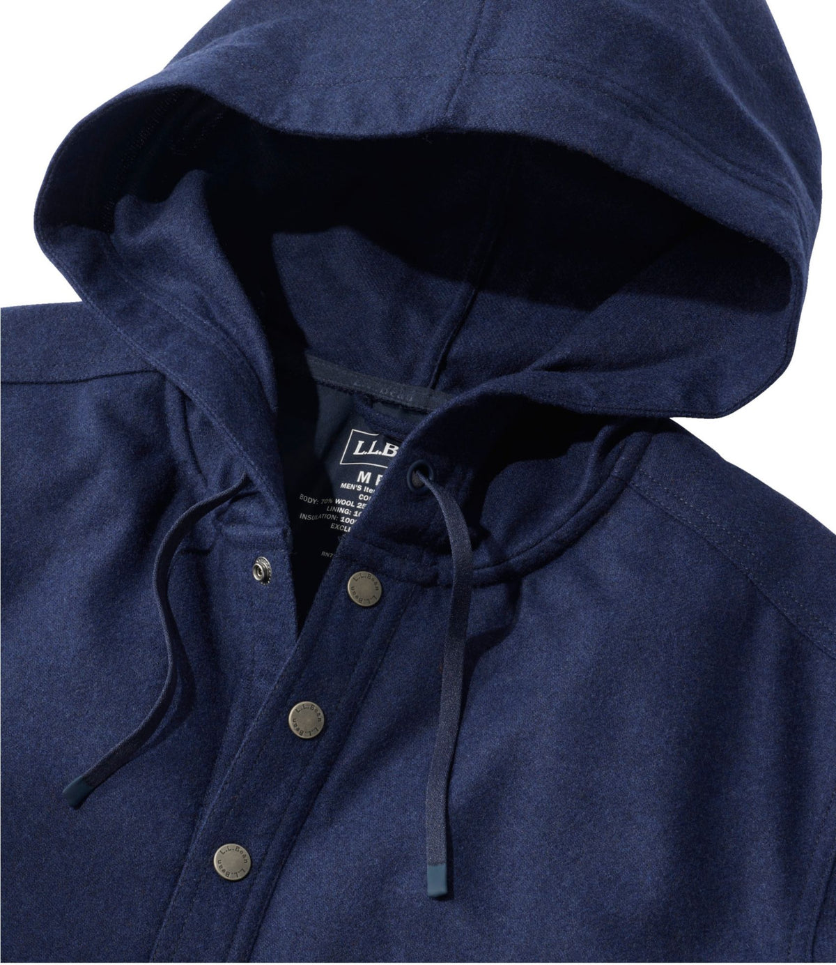 L.L.Bean Men's Maine Guide Wool Anorak Navy