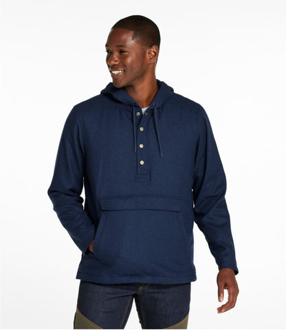 L.L.Bean Men's Maine Guide Wool Anorak Navy