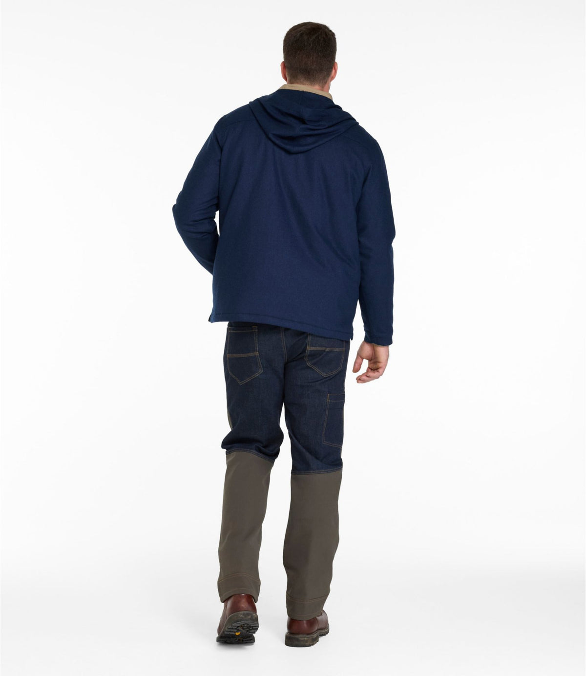 L.L.Bean Men's Maine Guide Wool Anorak Navy
