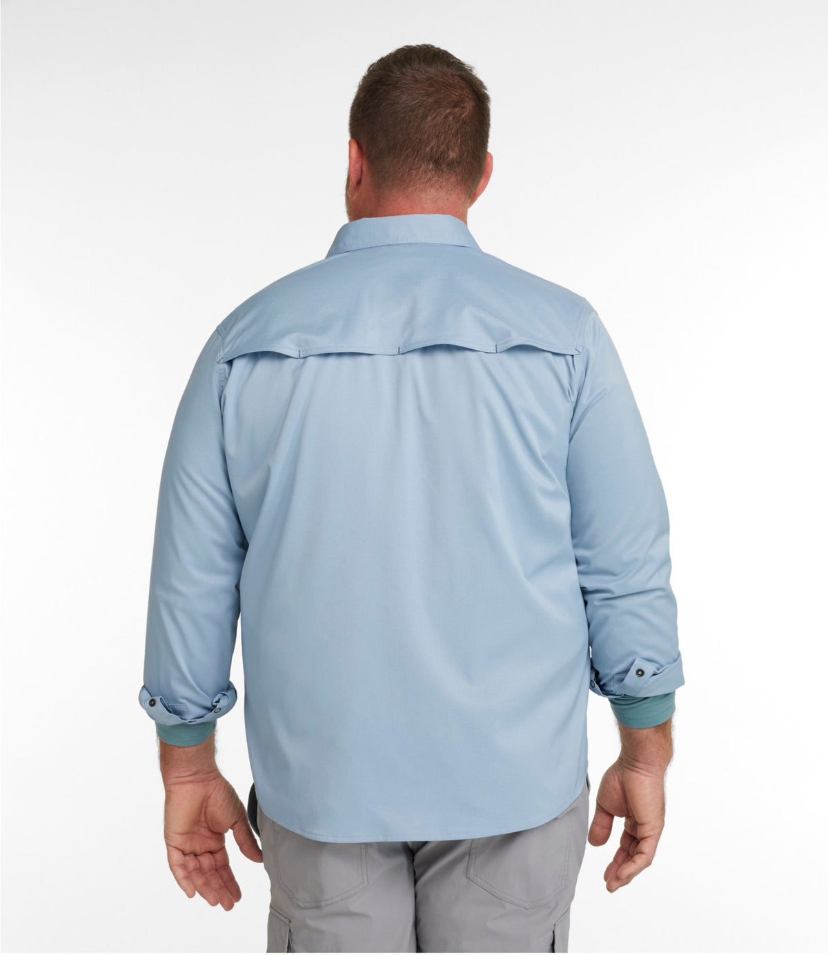 L.L.Bean Men's West Branch Fishing Shirt, Long-Sleeve Adobe Red