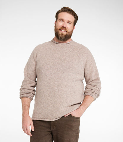 L.L.Bean Men's Bean's Classic Ragg Wool Sweater, Rollneck Apple Cinnamon
