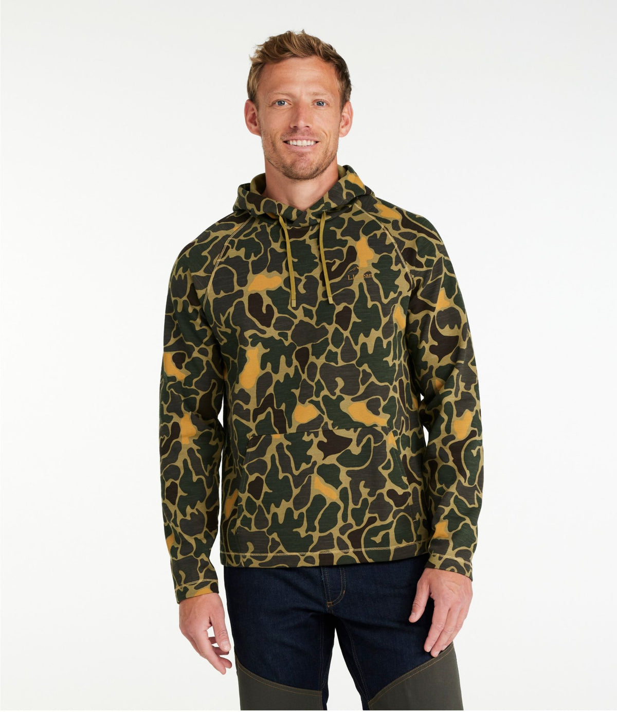L.L.Bean Men's L.L.Bean Northwoods Insect Shield Hoodie Khaki Olive Camo