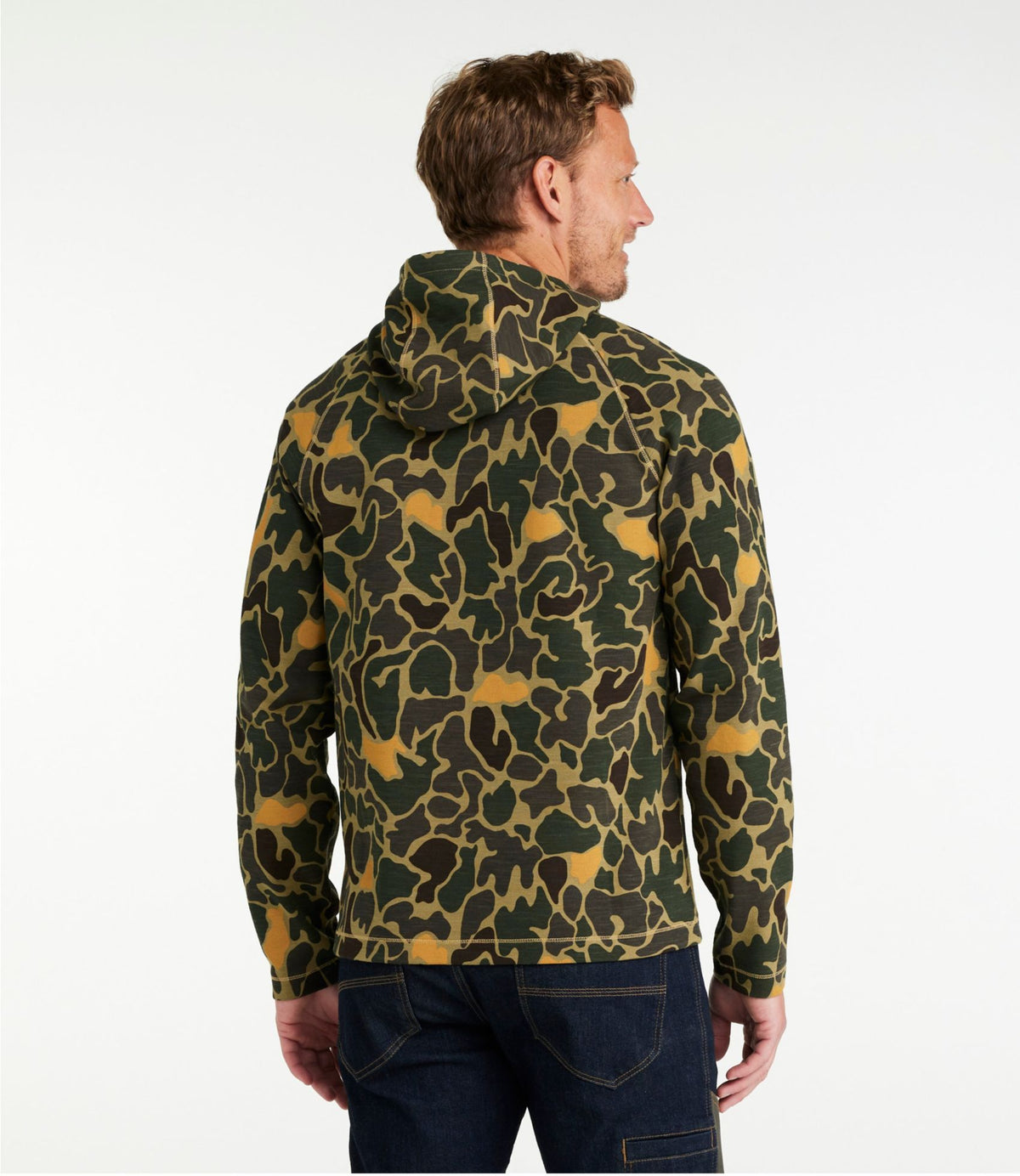 L.L.Bean Men's L.L.Bean Northwoods Insect Shield Hoodie Khaki Olive Camo