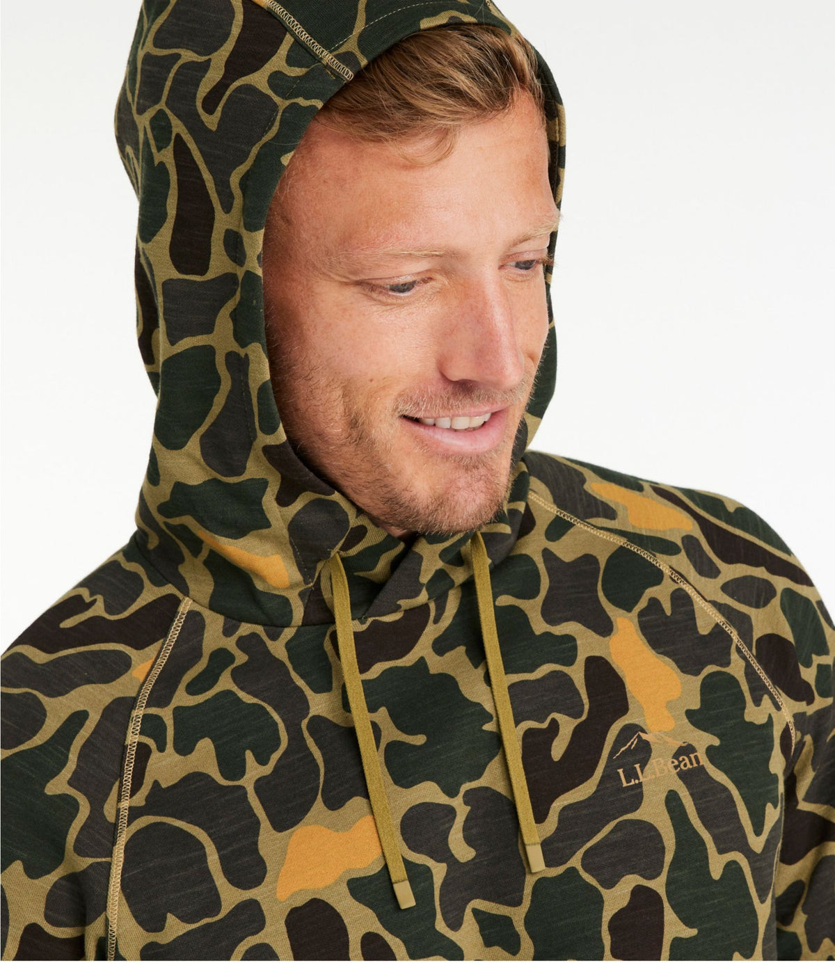 L.L.Bean Men's L.L.Bean Northwoods Insect Shield Hoodie Khaki Olive Camo