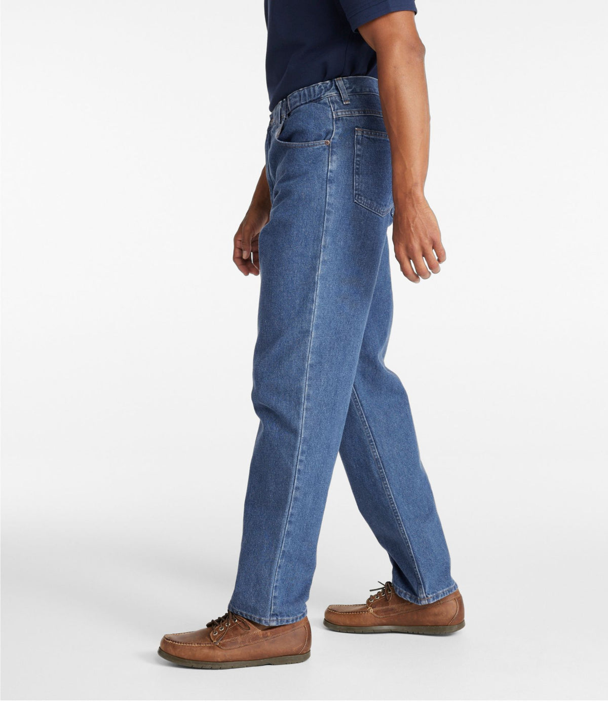 L.L.Bean Men's Double L® Jeans, Natural Fit, Hidden Comfort Stonewashed Denim