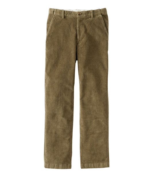 L.L.Bean Men's L.L.Bean Stretch Country Corduroy Pants, Natural Fit, Hidden Comfort Antique Olive