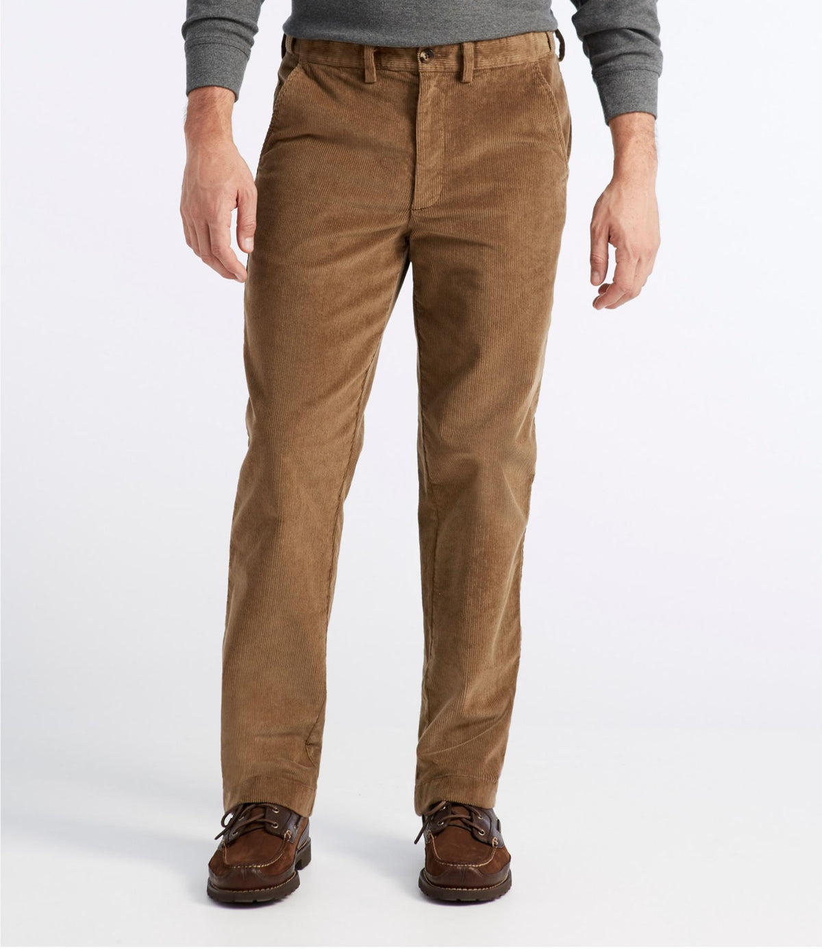 L.L.Bean Men's L.L.Bean Stretch Country Corduroy Pants, Natural Fit, Hidden Comfort Antique Olive