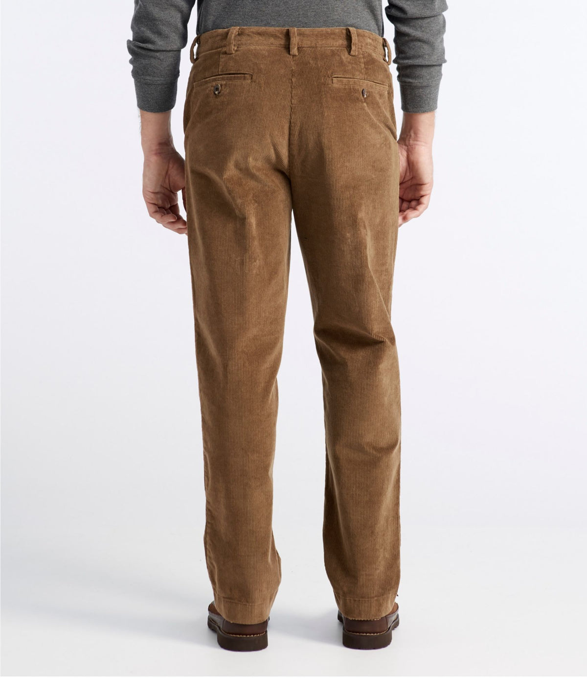 L.L.Bean Men's L.L.Bean Stretch Country Corduroy Pants, Natural Fit, Hidden Comfort Antique Olive