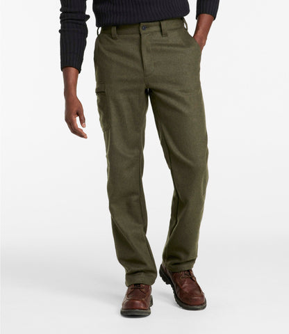 L.L.Bean Men's Maine Guide Lightweight Wool Pants Kelp Green